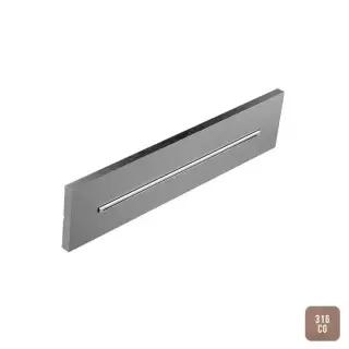 Almar Waterfall Wall Built-In Излив 35х8см., настенный, "водопад", цвет: AISI 316 Stainless Steel