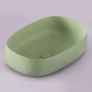 Artceram Cognac Раковина 56x41 см, без отв., накладная, цвет: mint