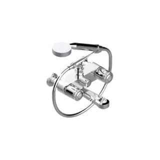 THG CORVAIR FIOR DI BOSCO Смеситель для ванны настенный, с ручным душем и шлангом 1500 мм., цвет: хром