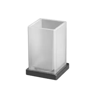 Colombo Look Стакан настольный, цвет: PVD графит матовый/матовое стекло