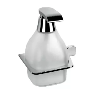 Colombo Alize Дозатор для жидкого мыла, SX, подвесной, цвет: хром/матовое стекло