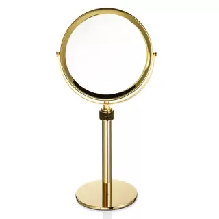 Decor Walther Rocks SP 13/V Косметическое зеркало на подставке, с кристаллами Swarovski, настольное, цвет: золото