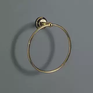 SIMAS Accessori Полотенцедержатель-кольцо 22см., для полотенец, подвесной, цвет: золото