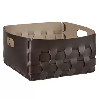 ADJ Корзинка Dubai, 35x35xH20 см., цвет: шоколад/капучино