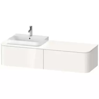 Duravit Happy D.2 Plus Тумба подвесная 160x55х35.4см, с раковиной и 2 ящиками, SX, цвет: белый глянцевый