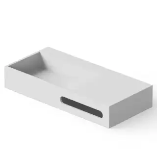 Dea Design Washbasins Раковина 90х42х15см., накладная, без отв., Solid Surface, цвет: White №18