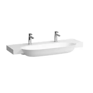 Laufen New Classic Раковина 120х48х16.5 см, 2 отв., накладная, без перелива, цвет: белый