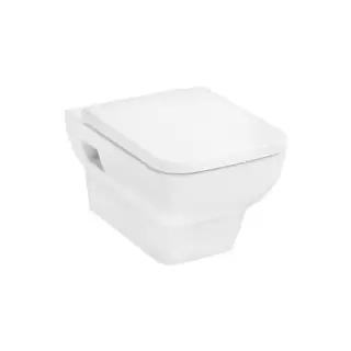 Hansgrohe CreekTide Q Унитаз подвесной 540х360, безободковый, с сиденьем и фиксатором крышки, цвет: белый