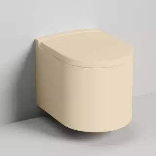 Salini Gemelli Унитаз подвесной 530х410х420 мм, материал S-Stone матовый, внутри керамика, крышка микролифт, цвет RAL 1015