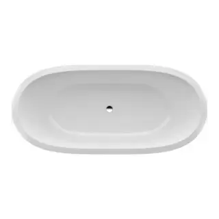 Laufen Pro Ванна встраиваемая, 180х80х64см, овальная с ножками , без слива-перелива, цвет: белый