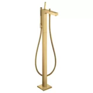 Axor Citterio Смеситель для ванны, напольный, с ручным душем, цвет: шлифованное золото