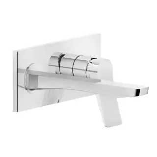 Gessi Rilievo Встраиваемый смеситель для раковины с изливом 215мм, внешние части, цвет: хром