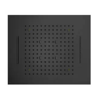 BOSSINI DREAM/4 Верхний душ 570x470 мм, с 4 LED RGB, 4 режима (дождь, каскад, водопад, туман) блок питания/управления, Cromoterapia, цвет: черный мат