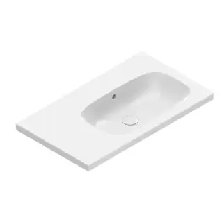 Catalano Alvea Раковина 80x46см чаша справа, без отв., цвет: белый глянцевый