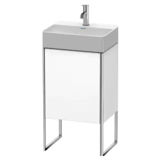 Duravit XSquare Тумба напольная, 43.4х34х73.9см, с раковиной, 1 стек полка, 1 дверца правая, цвет: белый матовый