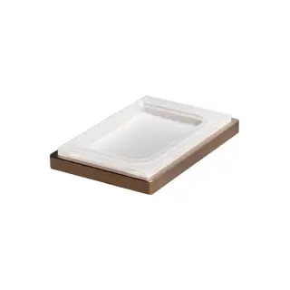 Colombo Look Мыльница настольная, цвет: PVD Vintage матовый/матовое стекло