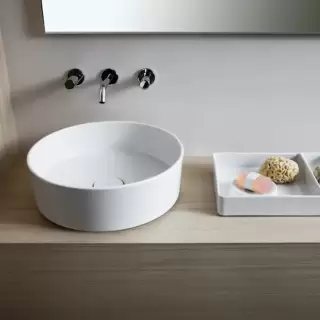 Laufen Kartell Раковина-чаша 42х42х12 см, без отв., без перелива, цвет: белый матовый