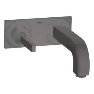 Axor Citterio Смеситель для раковины 160, встраиваемый, излив: 16см., цвет: шлифованный черный хром