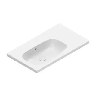 Catalano Alvea Раковина 80x46см чаша слева, без отв., цвет: белый глянцевый