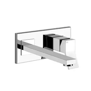 Gessi Rettangolo K Встраиваемый однорычажный смеситель для раковины, излив 249мм, внешние части, цвет: хром