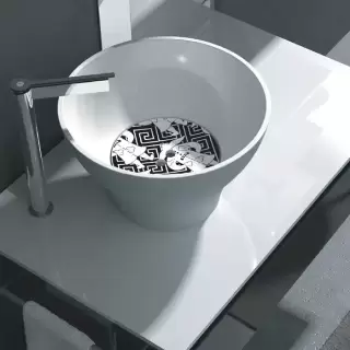 Kerasan Deco Hurricane Раковина 40x23 см, без отв., цвет: белый