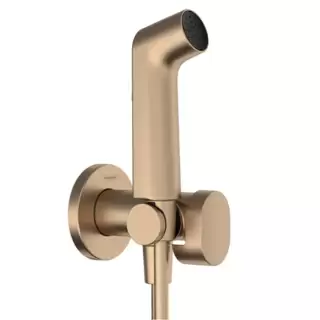 Hansgrohe  Bidette E Гигиенический душ со смесителем, держатель, цвет: бронза