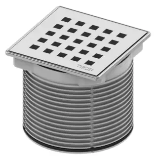 TECEdrainpoint S quadratum Декоративная решетка 100х100 мм с монтажым элементом, сталь