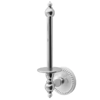 Devon&Devon Dorothy Держатель запасного рулона бумаги подвесной, цвет: хром/белый