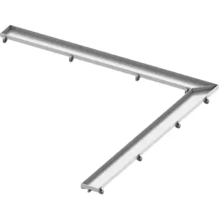 TECEdrainlinе Лоток угловой "plate", 900х900 мм, нерж. сталь, полированный