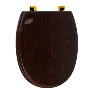 SIMAS Arcade Сиденье для унитаза, цвет дерево/золото
