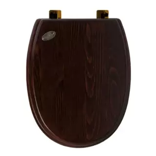 SIMAS Arcade Сиденье для унитаза, микролифт, цвет: дерево/бронза
