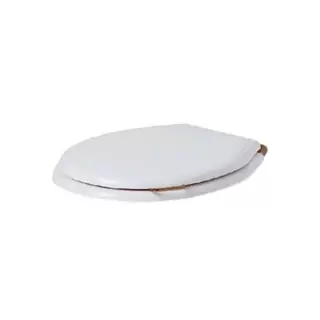 SIMAS Lante Сиденье для унитаза с ручкой, цвет: белый/бронза