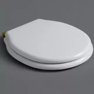 SIMAS Londra Сиденье для подвесного унитаза, цвет: белый/золото