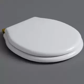 SIMAS Londra Сиденье для напольного унитаза, микролифт, цвет: белый/золото