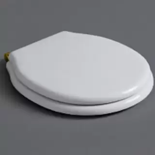 SIMAS Londra Сиденье для подвесного унитаза, цвет: белый/золото