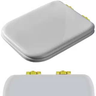 KERASAN Waldorf запчасть - комплект шарниров (микролифт) для сидения 418701/418740, цвет золото