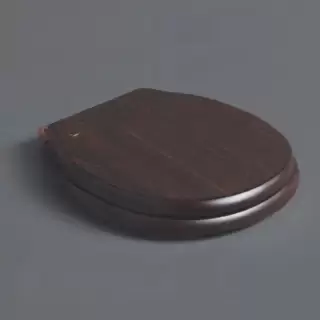 SIMAS Londra Сиденье для напольного унитаза, дерево, орех, петли-хром