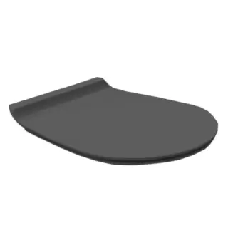 SIMAS Vignoni Сиденье для унитаза с микролифтом, цвет: черный матовый / хром