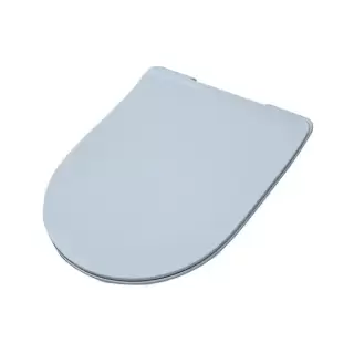 Artceram File Крышка с сиденьем Slim для унитаза, механизм soft-close, цвет: pale blue/хром