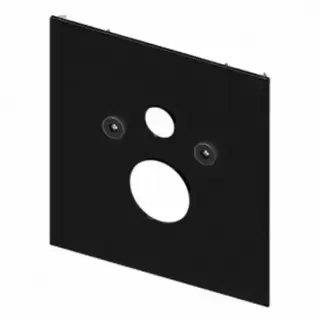 TECElux Нижняя панель для установки стандартного унитаза, стекло черное