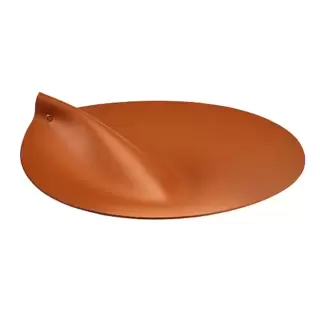 Colombo Adj Крышка для круглой корзины, D40 см, цвет: коньяк/бордо