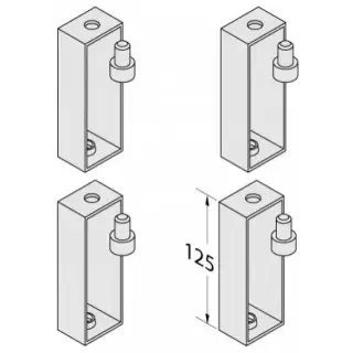 Bette Комплект удлинителей 125 мм к металлической раме для поддонов высотой h15см