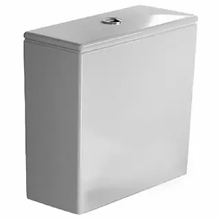 Duravit DuraStyle Бачок с механизмом двойного смыва, хром, 6/3л., для подключения справа или справа 39x17см, Цвет: Белый