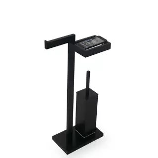 3SC SK 3.0 Стойка напольная, с держателем тб, полочкой и ёршиком, цвет: чёрный матовый