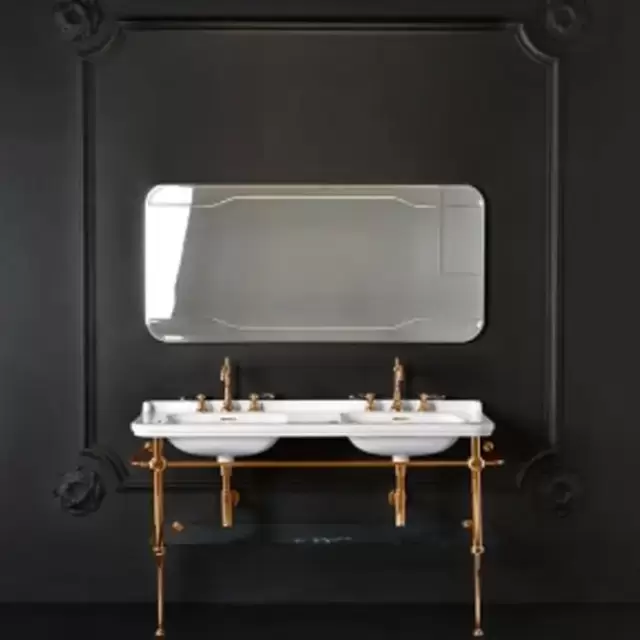 Kerasan Waldorf Консоль с раковиной 150х55см, на 1 отв, напольная, цвета консоли: bronzo (бронза)