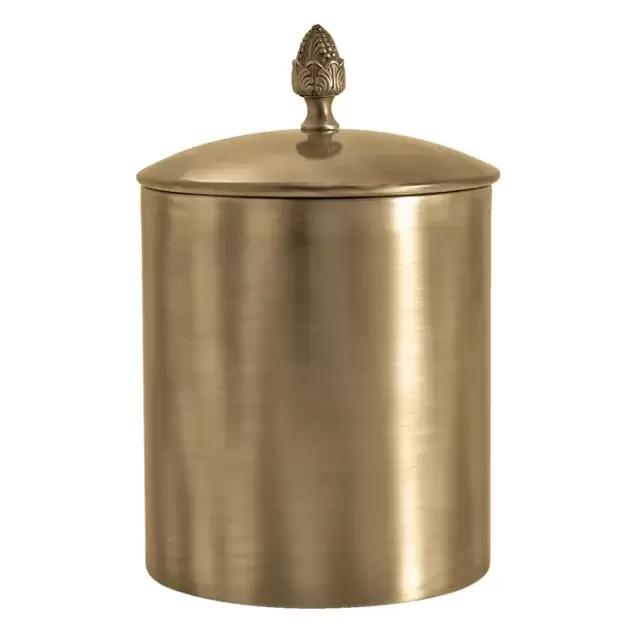 TW SSS6501, ведро с крышкой диаметр 22 x h29см, материал латунь, напольное, цвет: бронза