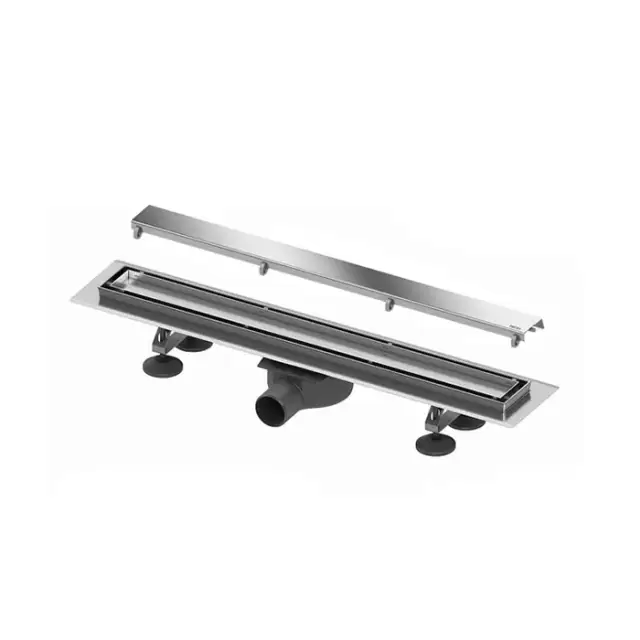 TECE Комплект TECElinus для монтажа дренажного канала 800мм с основой для плитки "tile" и панелью "steel" 2 в 1