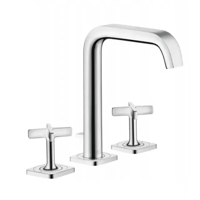 Axor Citterio E, Смеситель для раковины 170, на 3отверстия, с розетками и доннымклапаном, цвет: хром