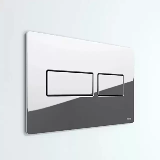 TECEsolid Панель смыва с двойной системой смыва для унитаза, цвет: хром глянцевый