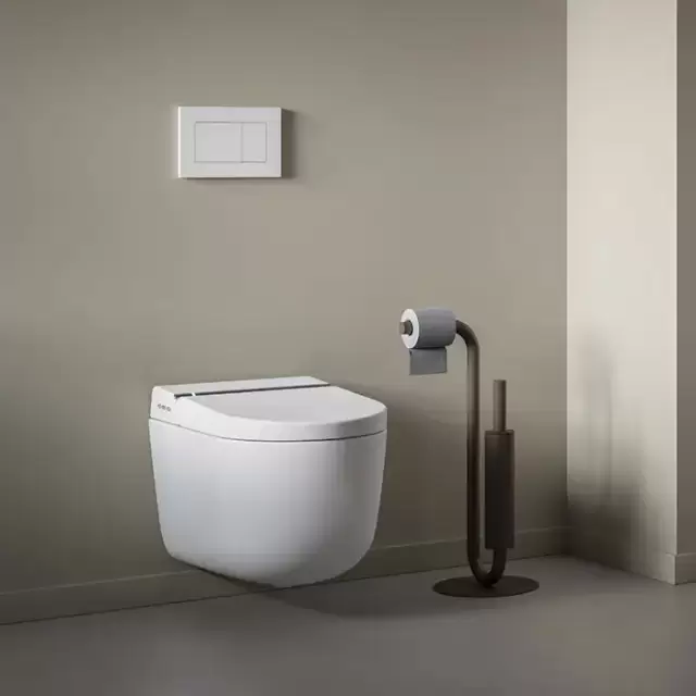 Artceram Hype Унитаз-биде 38х59см., подвесной, безободковый, saniglaze, soft-close, с пультом управления, цвет: белый